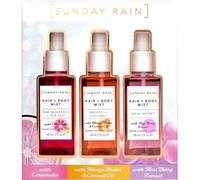 Sunday Rain Hair & Body Mist Trio