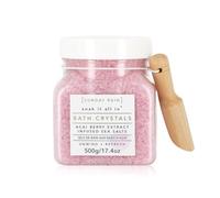 Sunday Rain Luxury Nourishing Bath Crystals, Vegan & Cruelty-Free with Vitamin Rich Acai Berry Extract & Natural Sea Salts, 500g