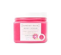 Sunday Rain Pink Grapefruit and Sea Salt Body Scrub Exfoliator, Exfoliating and Nourishing, with Ceramides, Pink, 265g