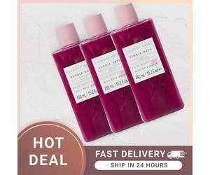 Sunday Rain Rose Bubble Bath With Rose Water 450 Ml -3 Pack