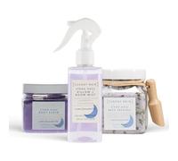 Sunday Rain Sleep Easy Bundle, Luxury Relaxing Soothing Pillow and Mist Spray, 1 x 200ml, Bath Soaking Salts, 1 x 500g, and Polishing Body Scrub for Dry Skin, 1 x 265g, Vegan and Cruelty Free