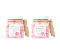 Sunday Rain Uplifting and Hydrating Pink Grapefruit and Sea Salt Bath Crystals Salts, with Ceramides, Pink, 2 x 500g