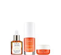Sūnday Ríley | Glow Goals Vitamin C Skincare Set - C.E.O. Glow Face Oil 10mL, C.E.O. Brightening Serum 15mL & C.E.O. Rich Hydration Cream 15g | 3 Piece Kit