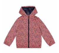 SUNDAY ROSE Boys Girls Rain Jackets Lightweight Waterproof Hooded Raincoats Windbreakers for Kids Orange Pink Leopard Print Size 6