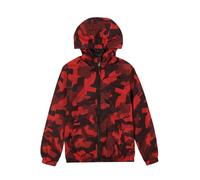 SUNDAY ROSE Boys Rain Jacket Lightweight Breathable Raincoat Waterproof Hooded Windbreaker For Kids Red camouflage 8