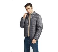 SUNDAY ROSE Lightweight Waterproof Jackets Mens Packable Quilted Puffer Coat Grey Size L
