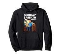 Sunday Sabbath Reset Recharge Relaxation Christian Rest Day Pullover Hoodie