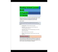 Sunday School Lesson Book Grades 5-8 Teacher’s Guide: The Feelings Book: How God Helps Us with Fear, Anger, and Joy (Faith and Feelings: God’s Way for Every Age)