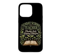 Sunday School Teacher Planting Seeds Faith Grow Case for iPhone 15 Pro Max
