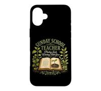 Sunday School Teacher Planting Seeds Faith Grow Case for iPhone 16 Plus