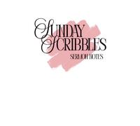 Sunday Scribbles Sermon Notes: Christian Journal, Note taking, Women's Bible Journal, Christian Notebook Gift, 6x9 notebook