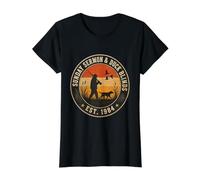 Sunday Sermon and Duck Blinds Est 1984 Value Graphic T-Shirt, Women, Black, S