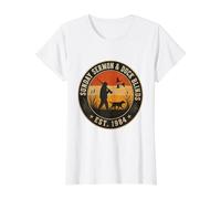 Sunday Sermon and Duck Blinds Est 1984 Value Graphic T-Shirt, Women, White, S