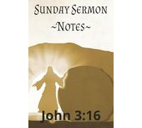 Sunday Sermon Note Book.: 150 Lined Page's, 6X9 Inch, Great for taken Sermon notes.