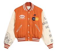 SUNDAYFRUITMARKET Women's Golden Hour Varsity Jacket Orange