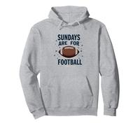 Sundays Are For Football Pullover Hoodie, Adult Unisex, Heather Grey, M