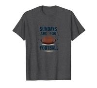 Sundays are for Football T-Shirt, Men, Dark Heather Grey, 5XL