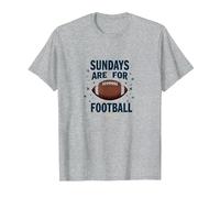 Sundays are for Football T-Shirt, Men, Heather Grey, 3XL
