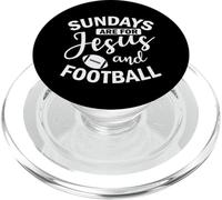 Sundays are for Jesus and Football America PopSockets PopGrip for MagSafe