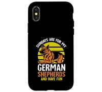 Sundays are for my German Shepherds and have fun Case for iPhone X/XS