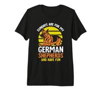 Sundays are for My German Shepherds and Have Fun Premium T-Shirt