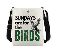 Sundays are for The Birds Game Day Gift Football Team Encourage Eagle Gift Soccer Coach Crossbosy Bag (Sundays cb UK)