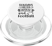 Sundays for Jesus and Football Religious Christ PopSockets PopGrip for MagSafe