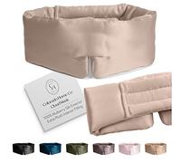 SUNDAYSILKS™ | Adjustable Silk Sleep Mask for Side Sleeper | Cloud-Like Comfort, Weighted for Deep Sleep | Soft Sleep Face Mask for Women & Men, Full Blackout, Cooling Silk Eye Mask for Sleeping