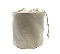 SundayZaZa Canvas Round Handbag Organizers, Sturdy Purse Insert Organizer Bag in Bag, 5 Pockets 3 Sizes Beige L