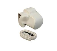 SundayZaZa PU Leather Camera Case for Canon EOS R50 V with 14-30mm Lens Protective Camera Bag (White)