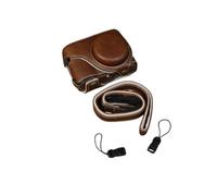 SundayZaZa PU Leather Camera Case for Panasonic Lumix ZS99 TZ99 Protective Camera Bag (Brown)