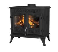 Sundaze 10Kw Multifuel Stove Cast Iron Log Wood Burning Fireplace Defra Eco Design