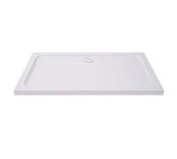 Sundaze 1600X760mm Abs Stone Shower Tray Low Profile Rectangle White
