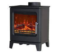Sundaze 4.3Kw Cast Iron Woodburner Stove Log Wood Burning Fireplace Defra Eco Approved
