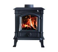 Sundaze 8Kw Woodburning Stove Cast Iron Log Burner Fireplace Eco Design Dafra Approved Black