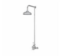 SunDaze Bathroom Traditional Thermostatic Exposed Shower Valve With Round Fixed Head