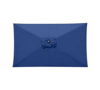 Sundaze Blue Replacement Parasol Fabric Garden Umbrella Canopy Cover For 3X2M 6 Arm Parasols