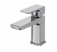 SunDaze Chrome Cloakroom Mono Basin Mixer Tap, Single Lever Brass