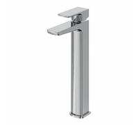 SunDaze Chrome High Rise Mono Basin Mixer Tap, Single Lever Brass