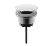 SunDaze Chrome Push Button Universal Basin Waste, Fits Slotted & Unslotted Basins