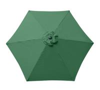 Sundaze Green Replacement Parasol Fabric Garden Umbrella Canopy Cover For 2.5M 6 Arm Parasols