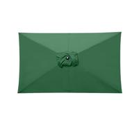 Sundaze Green Replacement Parasol Fabric Garden Umbrella Canopy Cover For 3X2M 6 Arm Parasols