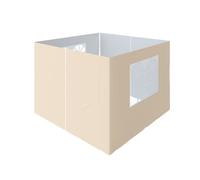 Sundaze Pop Up Gazebo Side Panels 2.5X2.5M 4 Piece Replacement Exchangeable Wall Panels With Zipper And Window Beige