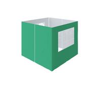 Sundaze Pop Up Gazebo Side Panels 2X2M 4 Piece Replacement Exchangeable Wall Panels With Zipper And Window Green