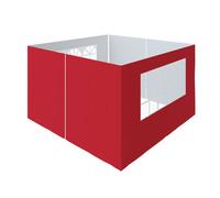 Sundaze Pop Up Gazebo Side Panels 3X3M 4 Piece Replacement Exchangeable Wall Panels With Zipper And Window Red