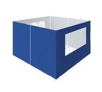 Sundaze Pop Up Gazebo Side Panels 3X3M 4 Piece Replacement Exchangeable Wall Panels With Zipper And Window Blue