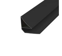 Sundaze Pvc Black Coving Trim For 5mm Shower Wall Panels 2.7M, Pack Of 7