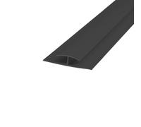 Sundaze Pvc Black Joining Bar Trim For 5mm Shower Wall Panels 2.7M, Pack Of 10