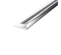 Sundaze Pvc Silver End Cap Trim For 8mm Shower Wall Panels 2.7M, Pack Of 10