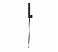 SunDaze Square Shower Wall Elbow Outlet With Hose And Handset Matt Black